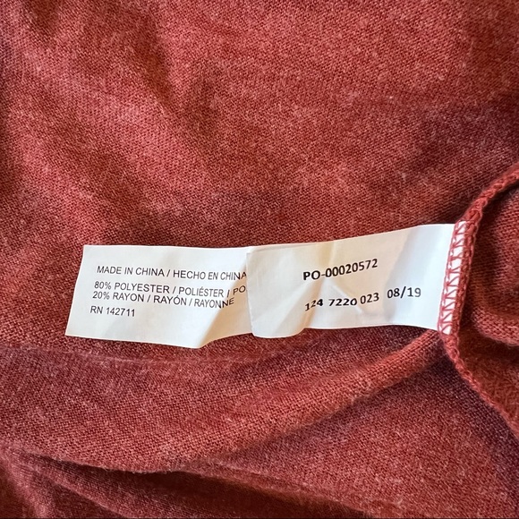 ELOQUII stretchy knit mock neck long sleeves  asymmetrical hem midi dress - Picture 10 of 11